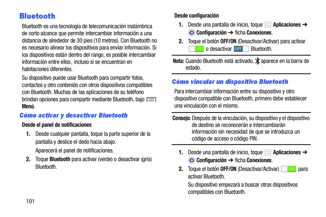 Cómo vincular un dispositivo Bluetooth Galaxy Note 10.0 Wi-Fi