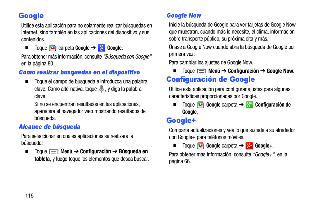 Cómo realizar búsquedas en el dispositivo Alcance de búsqueda