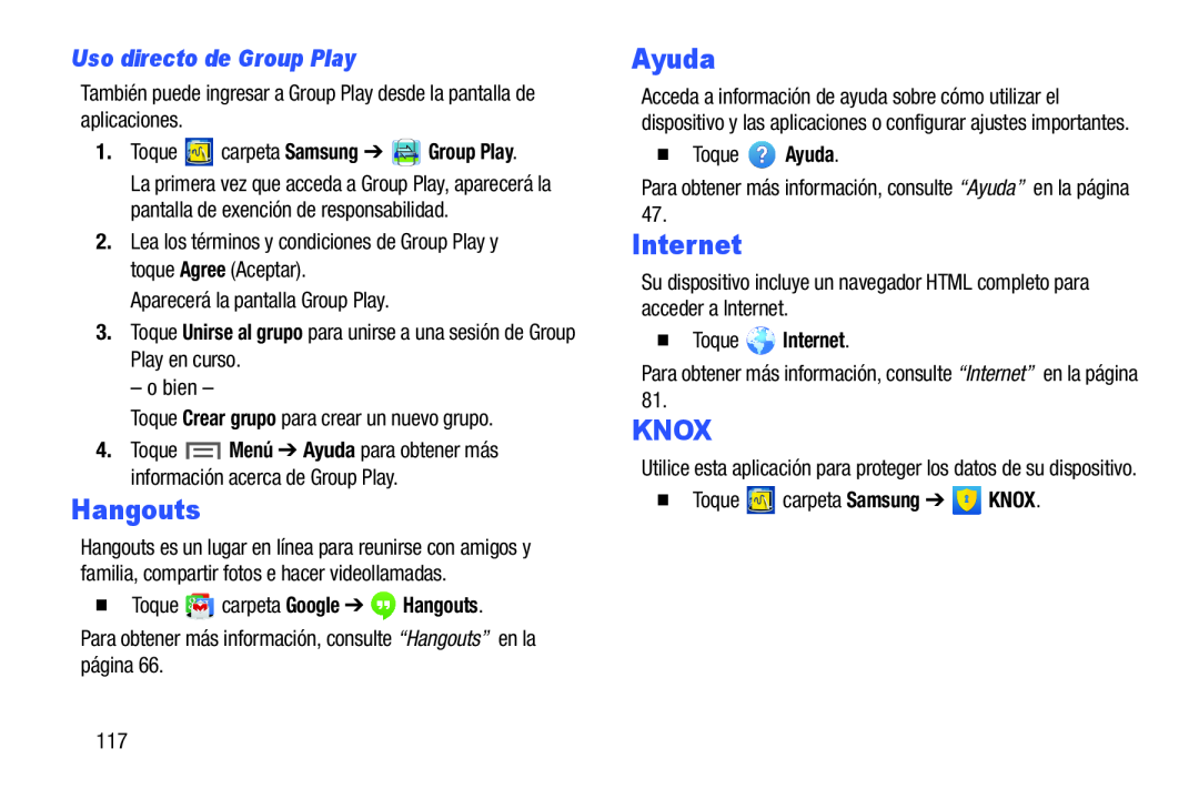 Uso directo de Group Play Galaxy Note 10.0 Wi-Fi