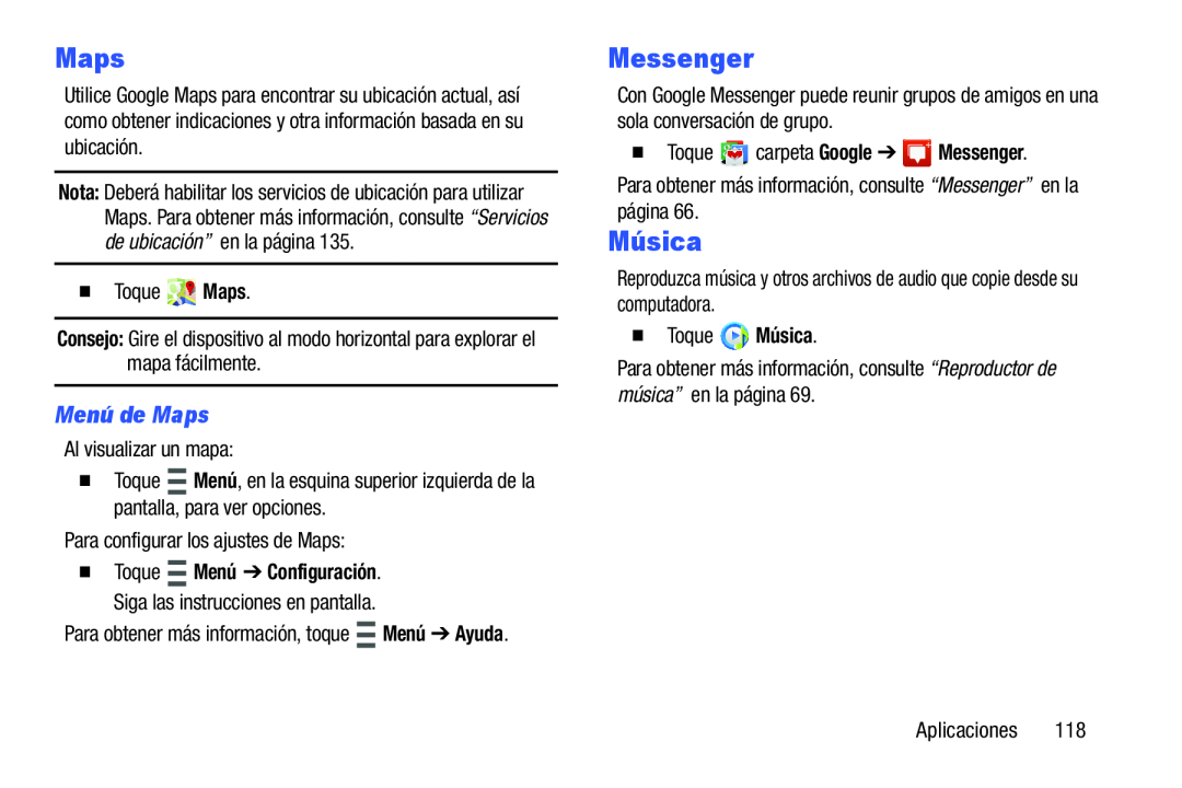 Maps Galaxy Note 10.0 Wi-Fi