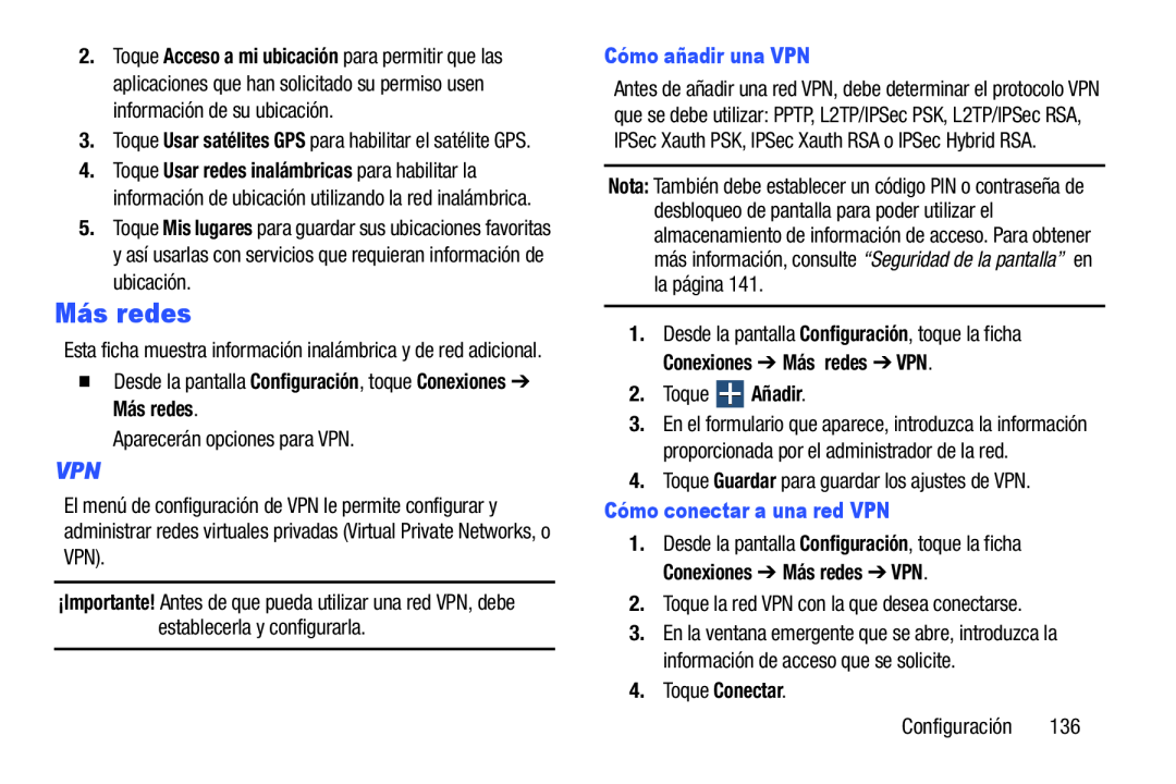 VPN Galaxy Note 10.0 Wi-Fi