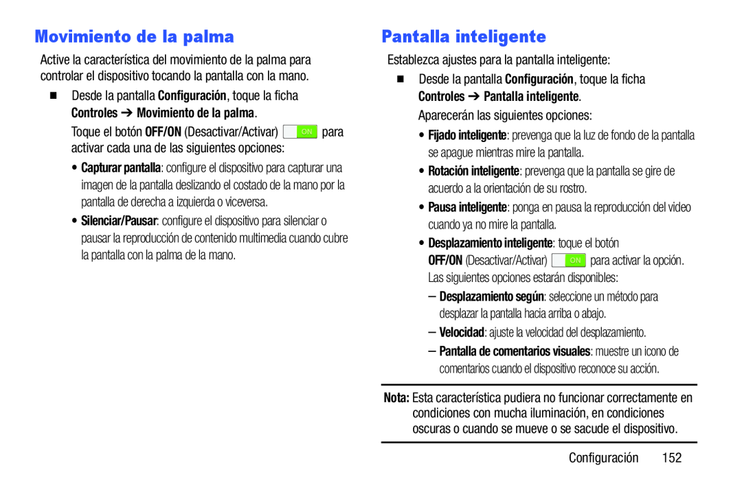 Movimiento de la palma Pantalla inteligente