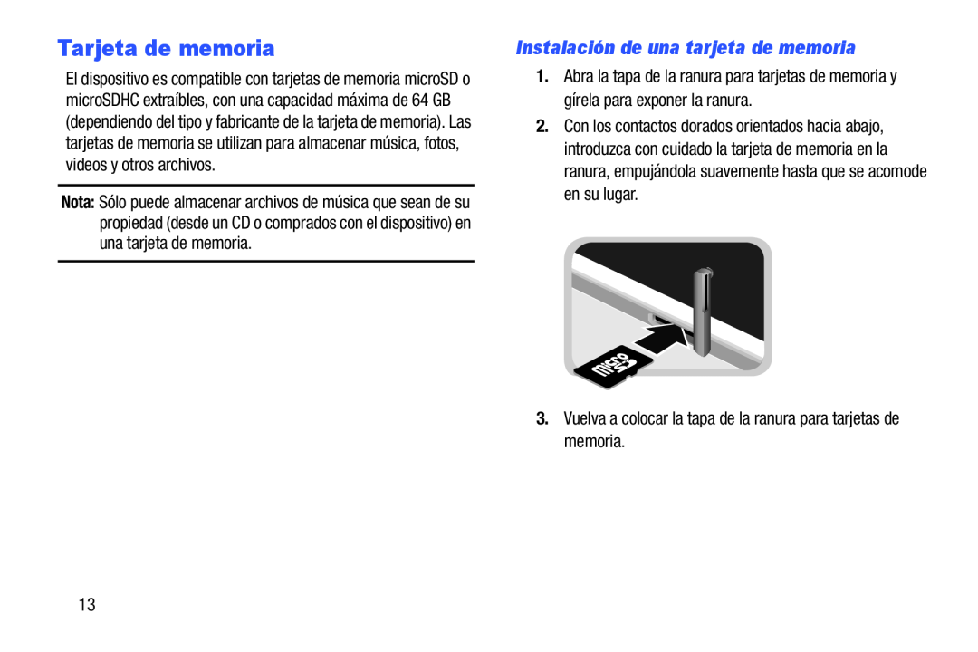 Tarjeta de memoria Galaxy Note 10.1 2014 Edition S-Pen