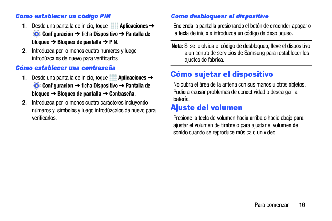 Cómo establecer un código PIN Galaxy Note 10.0 Wi-Fi