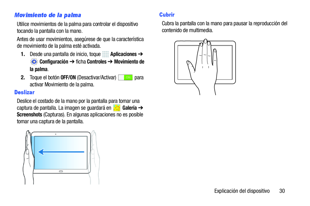 Movimiento de la palma Galaxy Note 10.1 2014 Edition S-Pen