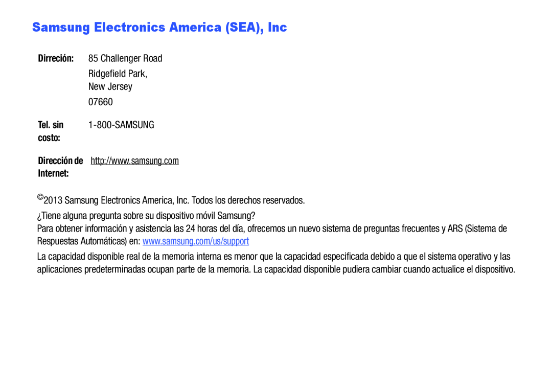 Samsung Electronics America (SEA), Inc Galaxy Note 10.0 Wi-Fi