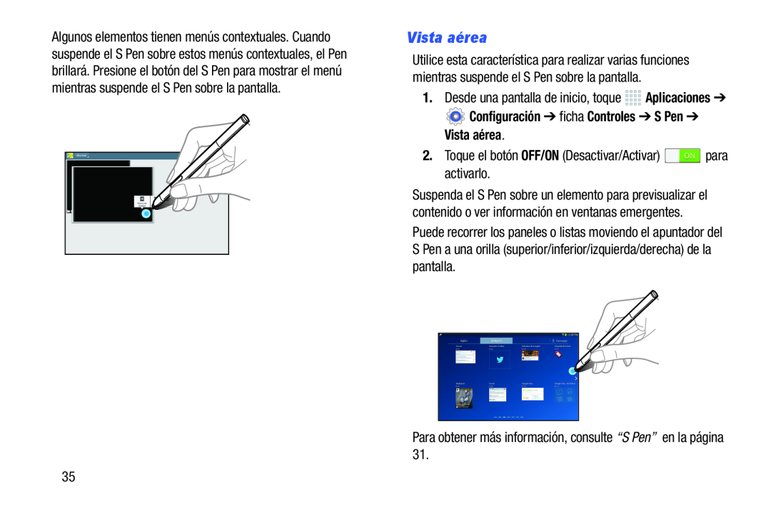 Vista aérea Galaxy Note 10.0 Wi-Fi