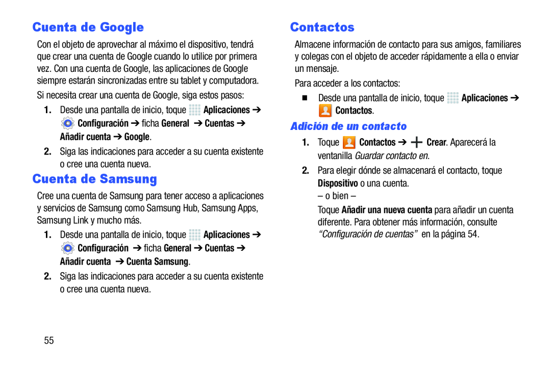 Cuenta de Samsung Galaxy Note 10.0 Wi-Fi