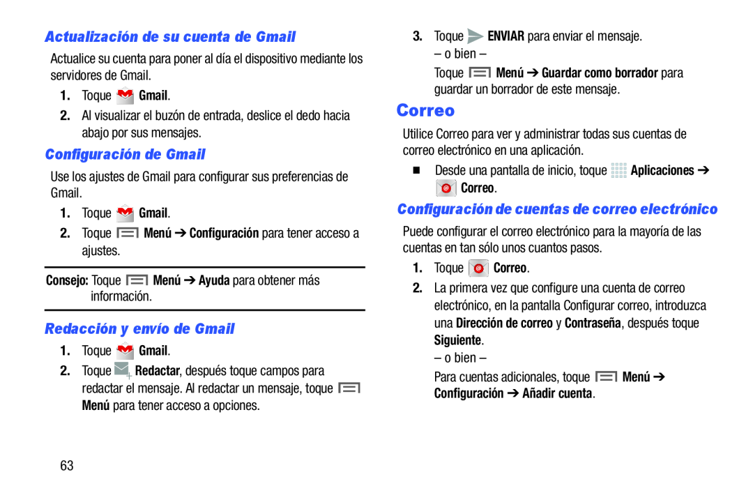 Redacción y envío de Gmail Galaxy Note 10.0 Wi-Fi