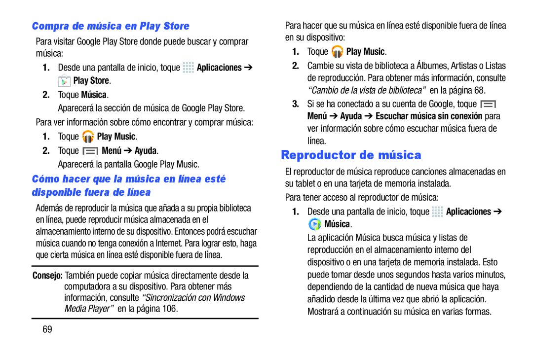 Compra de música en Play Store Galaxy Note 10.1 2014 Edition S-Pen