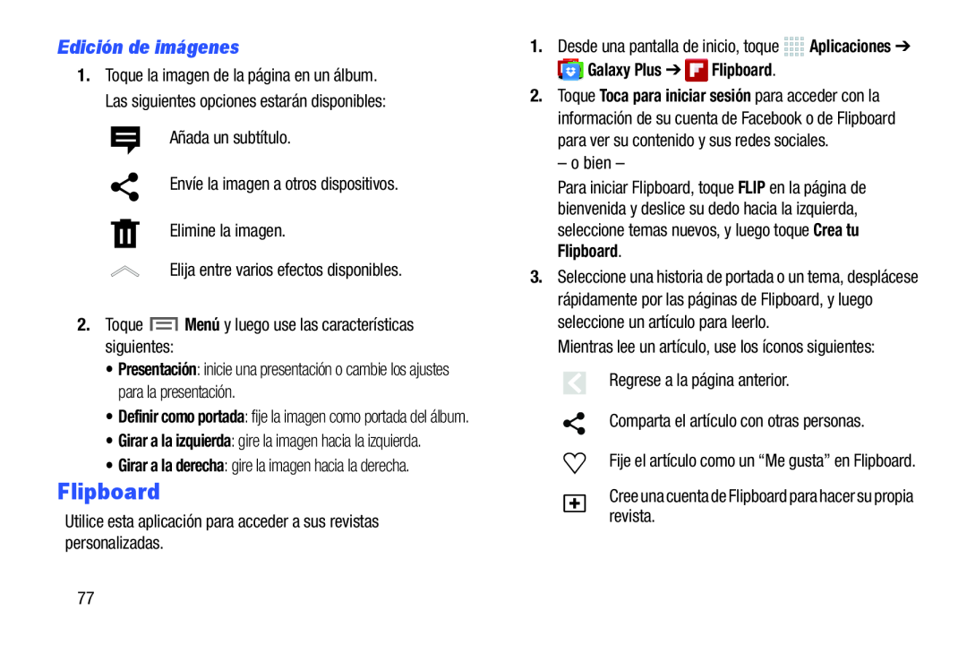 Edición de imágenes Flipboard
