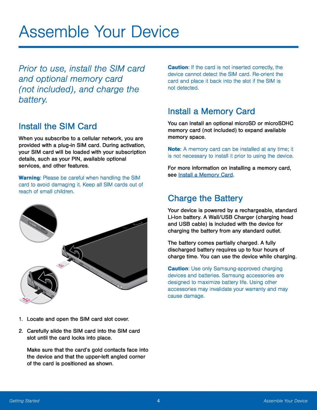 Charge the Battery Galaxy Note 10.1 2014 Edition T-Mobile