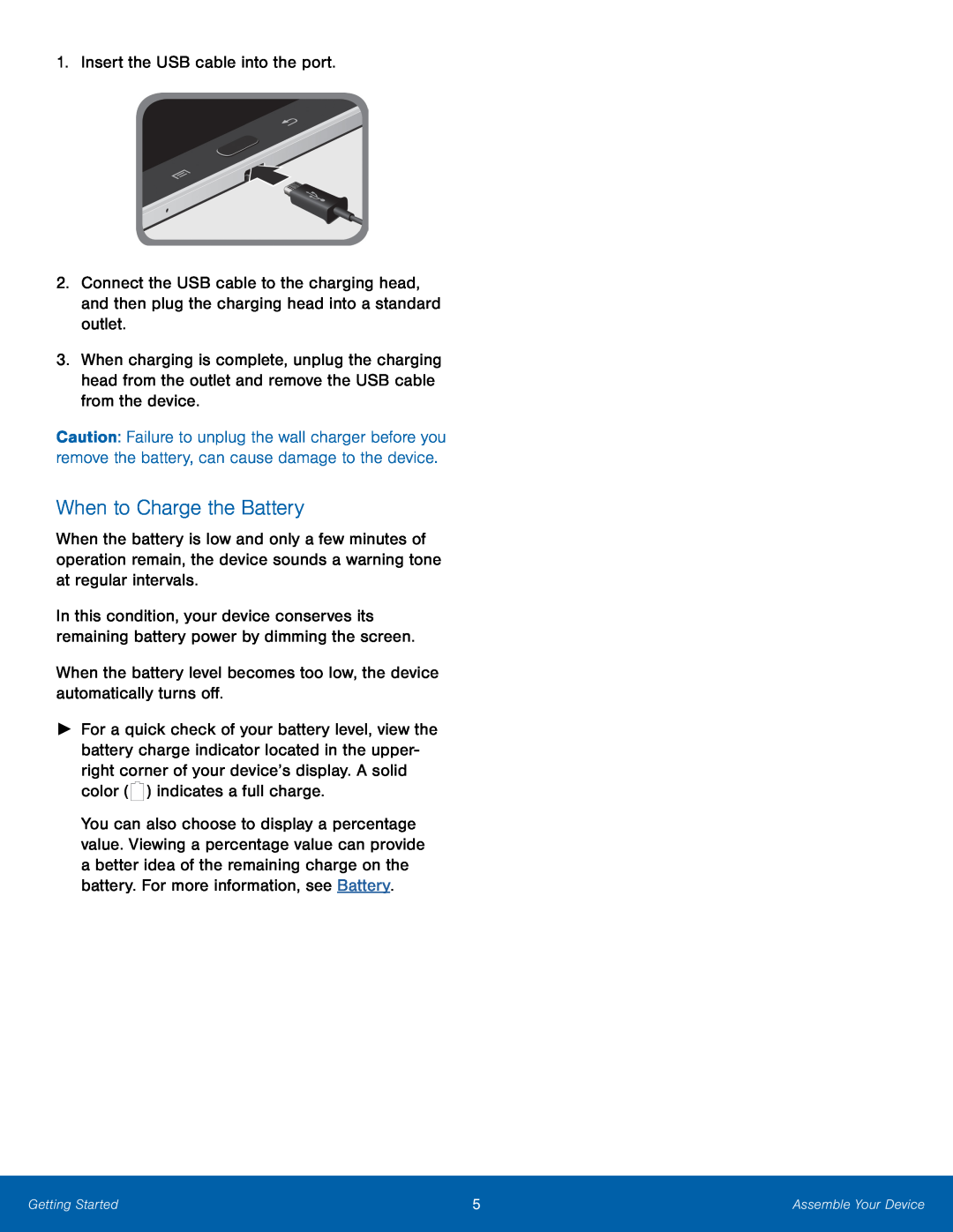 When to Charge the Battery Galaxy Note 10.1 2014 Edition T-Mobile