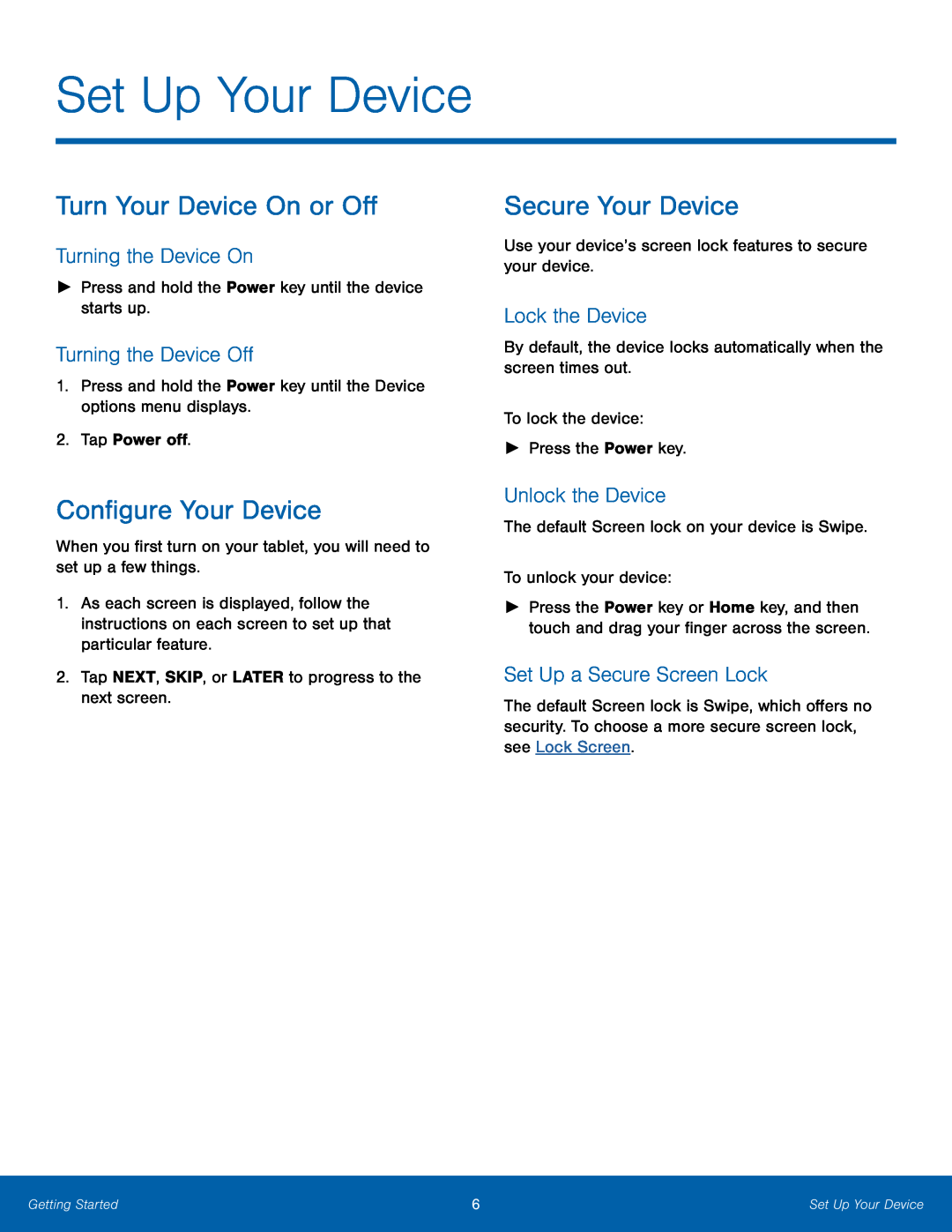 Turn Your Device On or Off Galaxy Note 10.1 2014 Edition T-Mobile