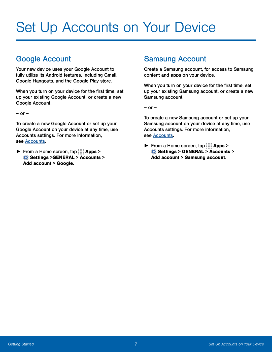 Set Up Accounts on Your Device Galaxy Note 10.1 2014 Edition T-Mobile