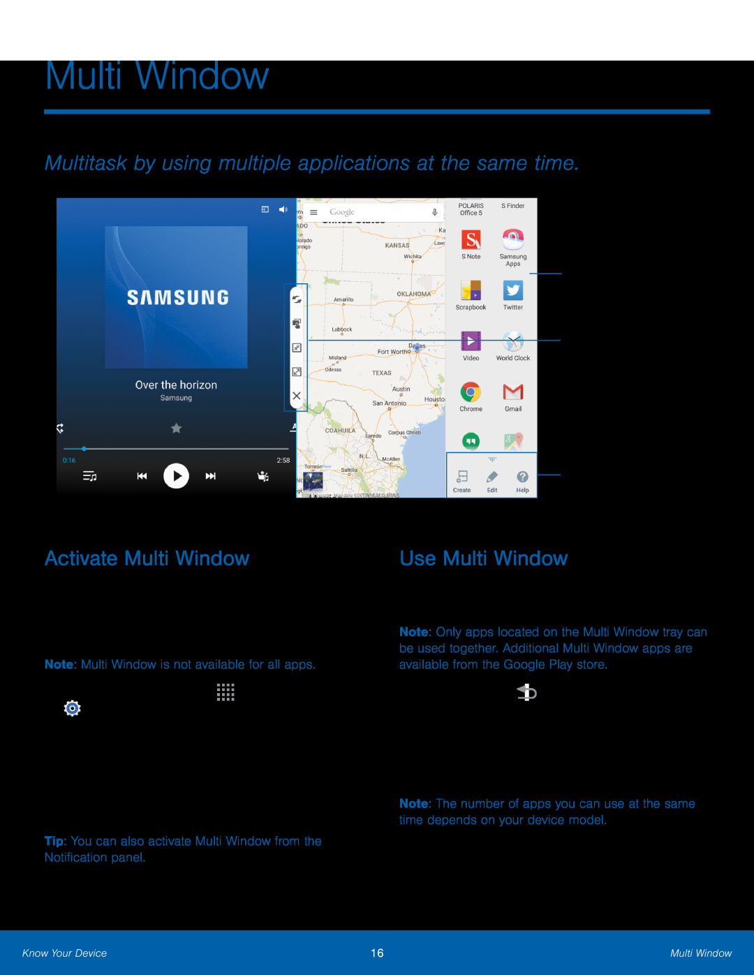 Multitask by using multiple applications at the same time Galaxy Note 10.1 2014 Edition T-Mobile