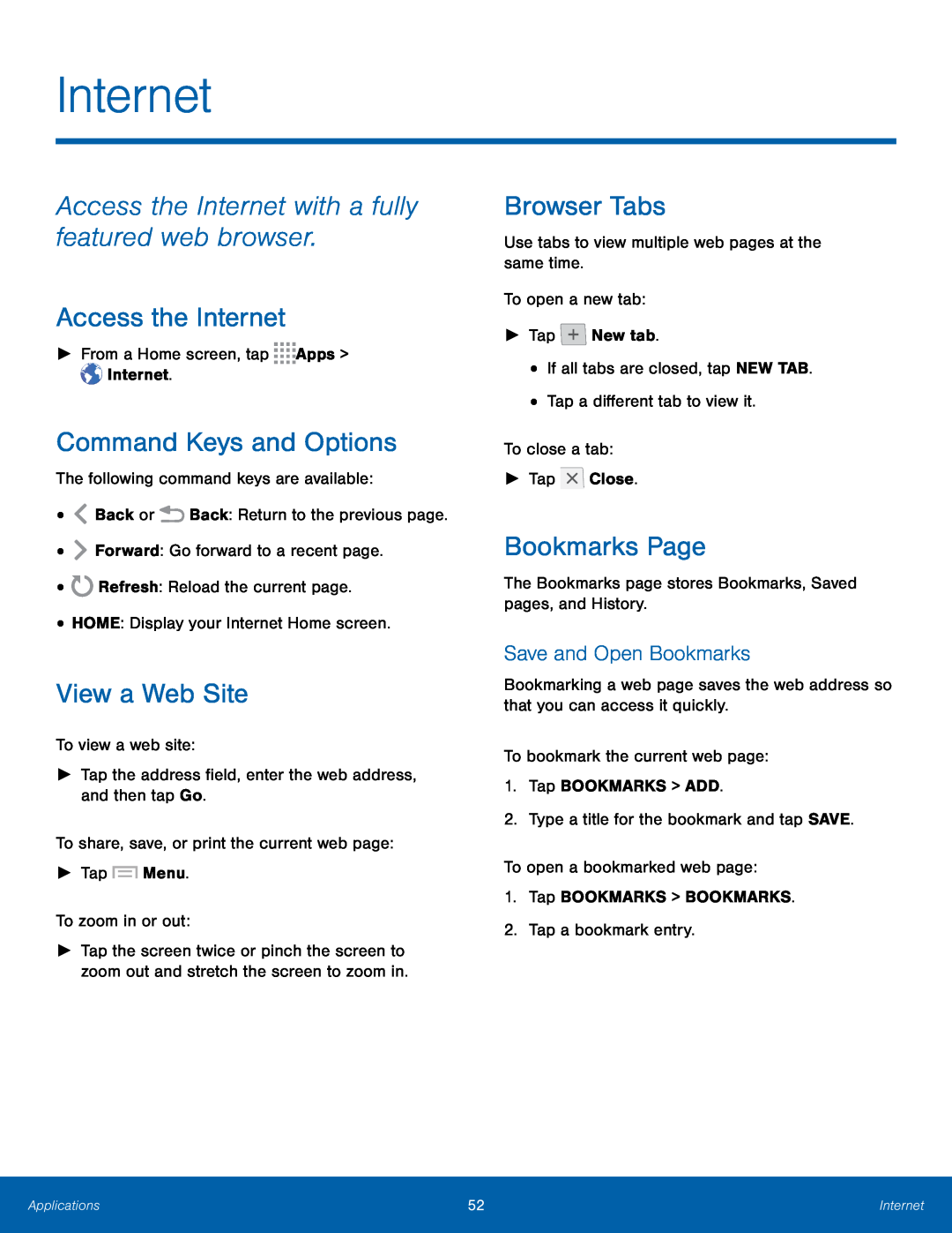 Command Keys and Options Galaxy Note 10.1 2014 Edition T-Mobile