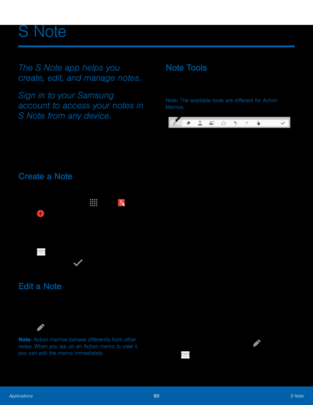 Create a Note Galaxy Note 10.1 2014 Edition T-Mobile