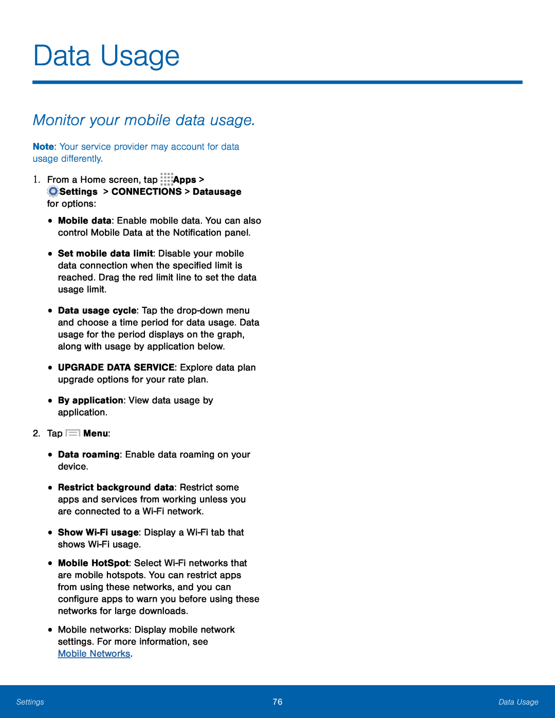 Data Usage Galaxy Note 10.1 2014 Edition T-Mobile