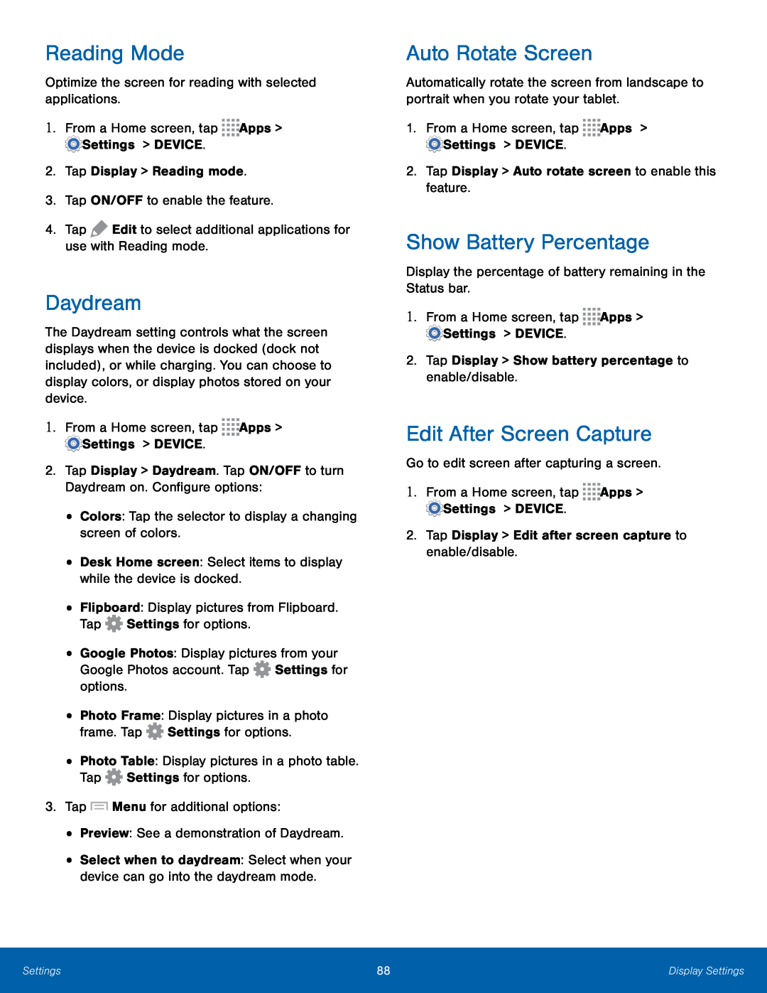 Show Battery Percentage Galaxy Note 10.1 2014 Edition T-Mobile