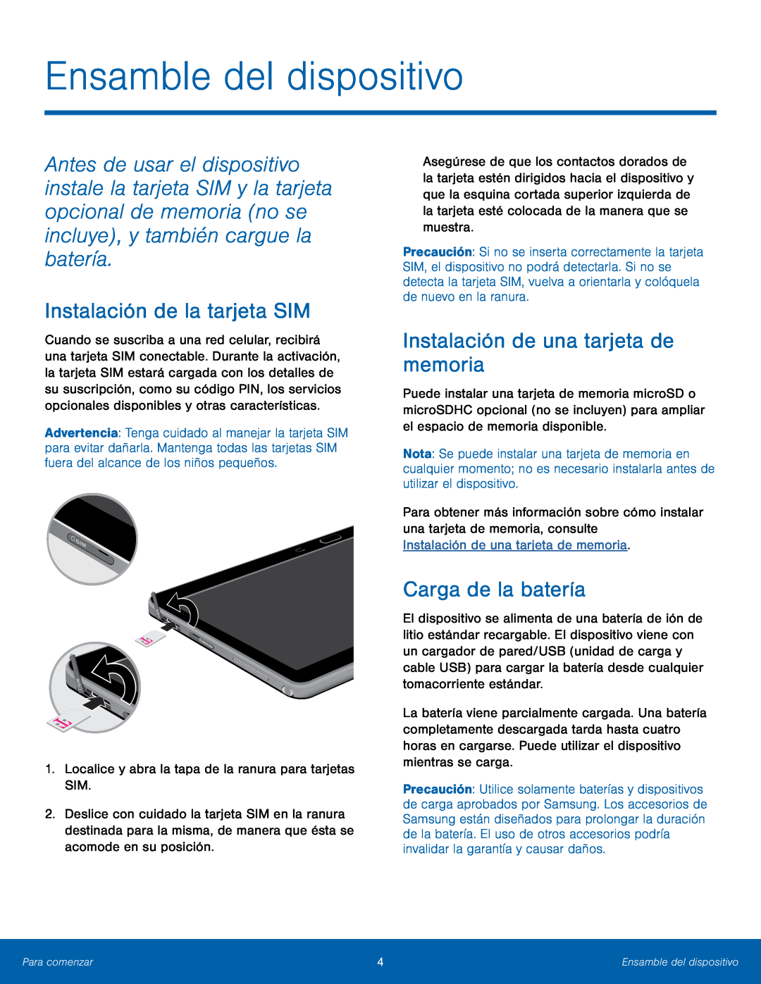 Ensamble del dispositivo Galaxy Note 10.1 2014 Edition T-Mobile