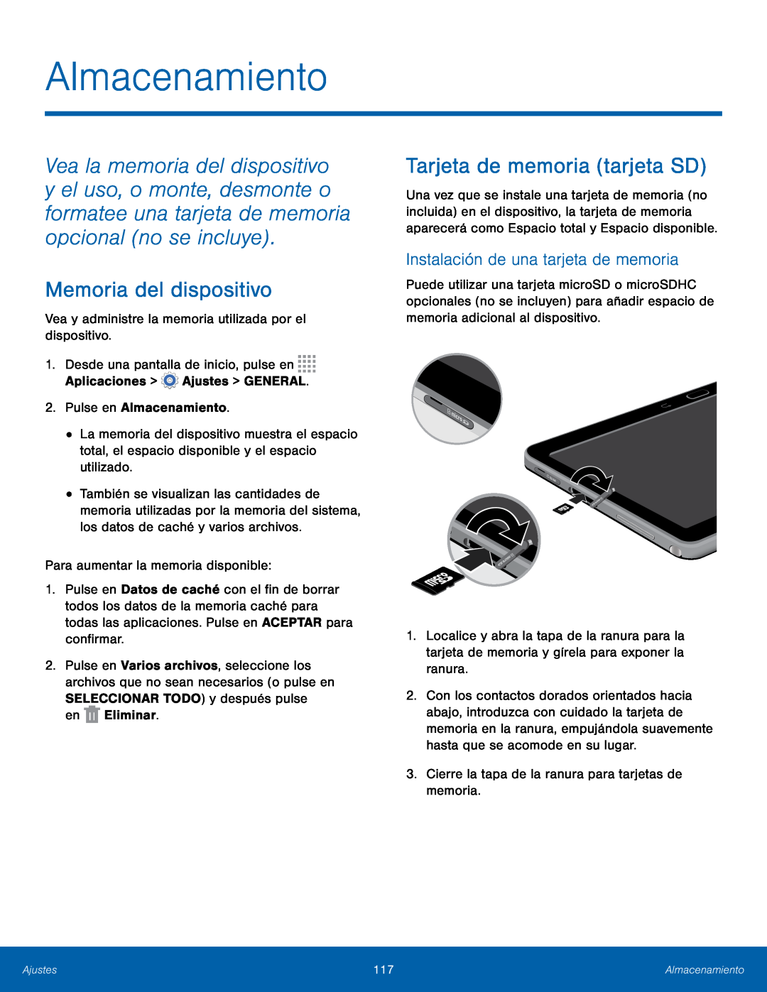 Tarjeta de memoria (tarjeta SD) Galaxy Note 10.1 2014 Edition T-Mobile