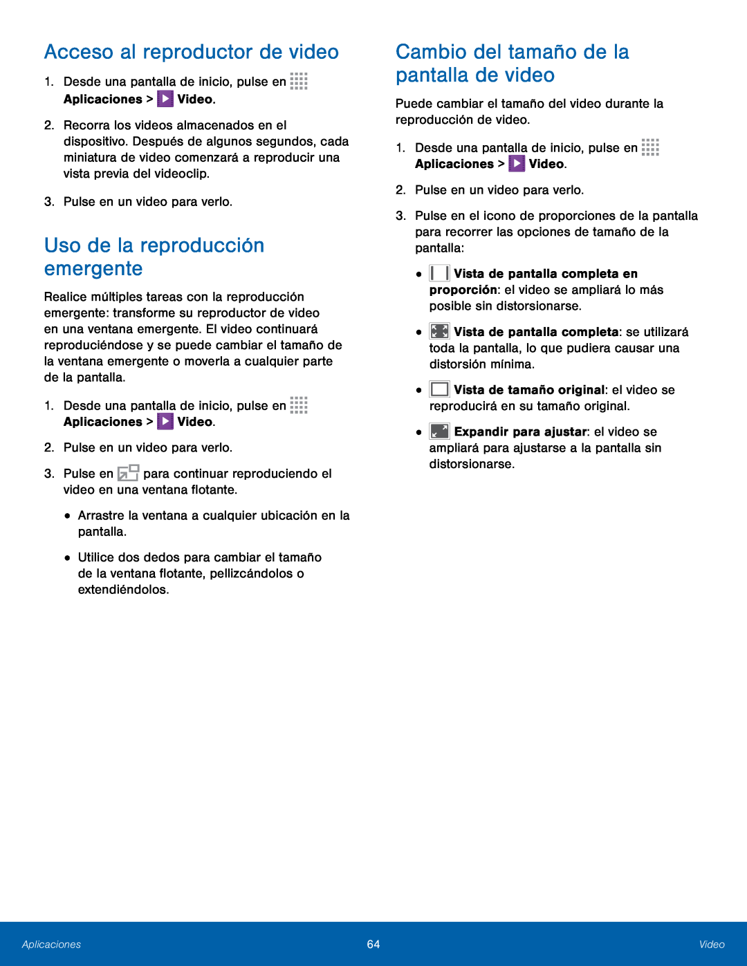 Acceso al reproductor de video Galaxy Note 10.1 2014 Edition T-Mobile