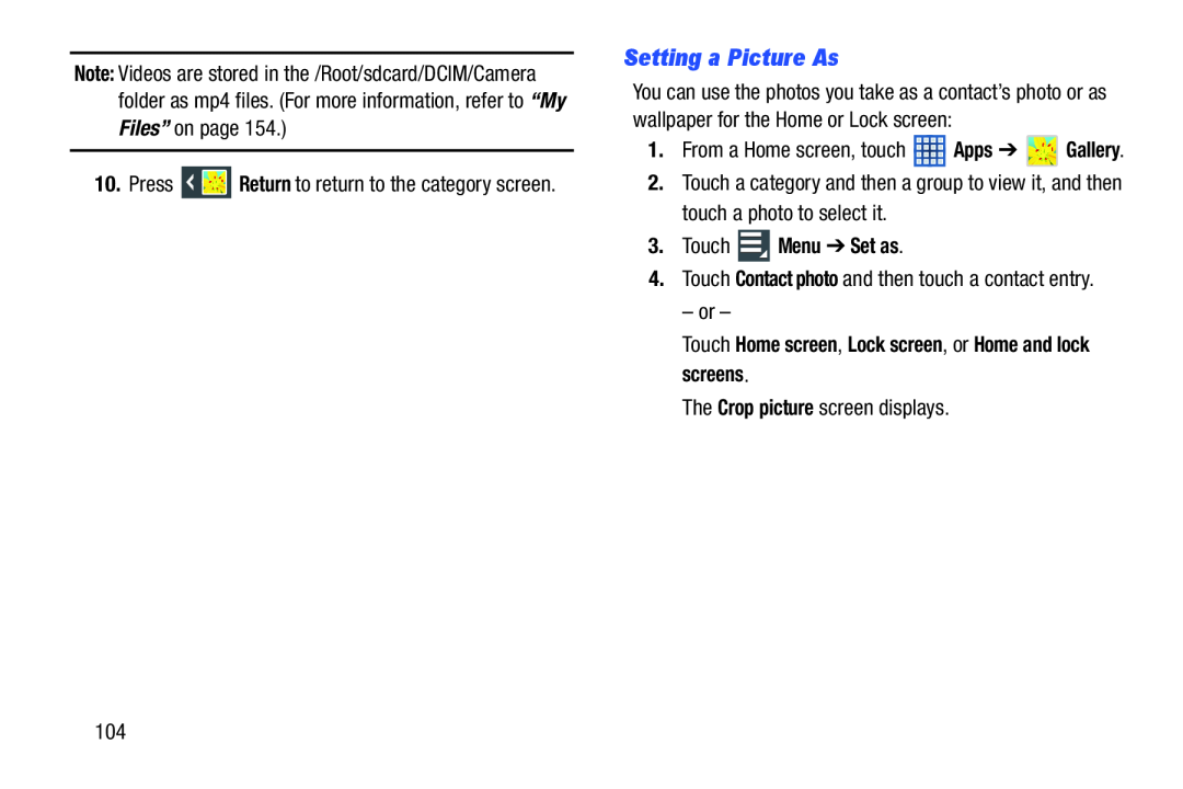 Setting a Picture As Galaxy Note 10.1 US Cellular