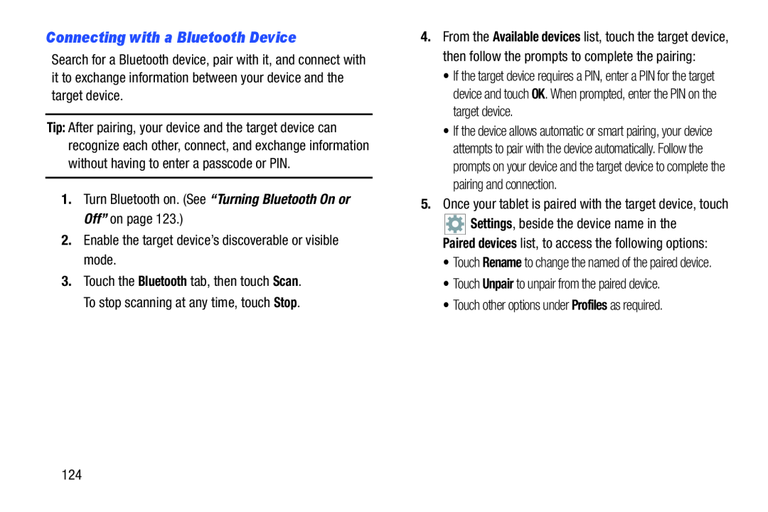 Connecting with a Bluetooth Device