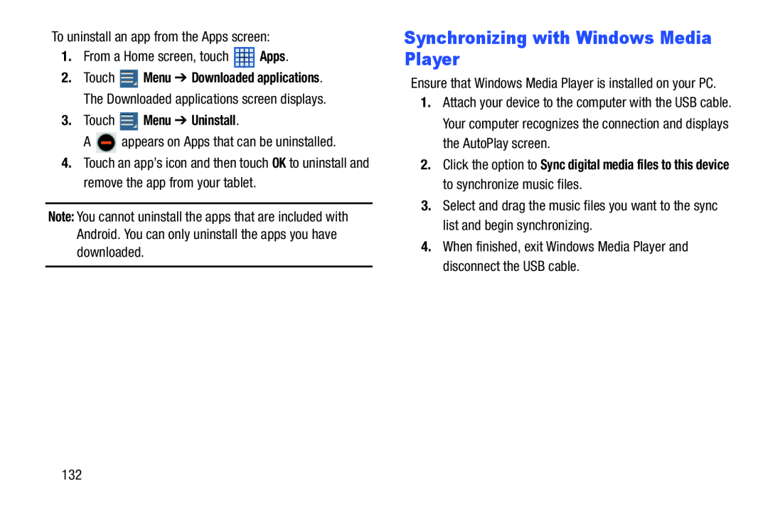 Synchronizing with Windows Media Player