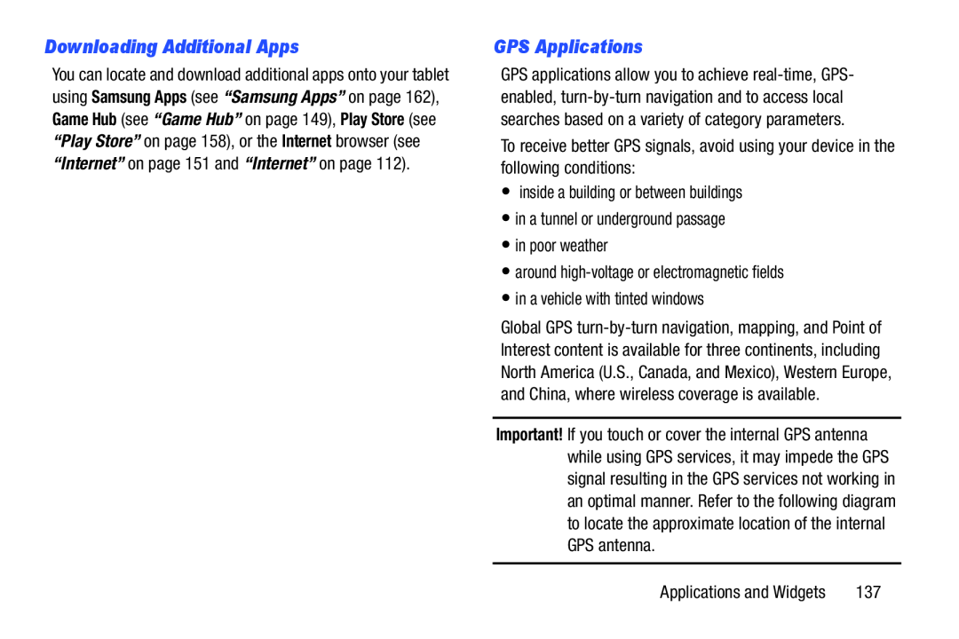 Downloading Additional Apps GPS Applications