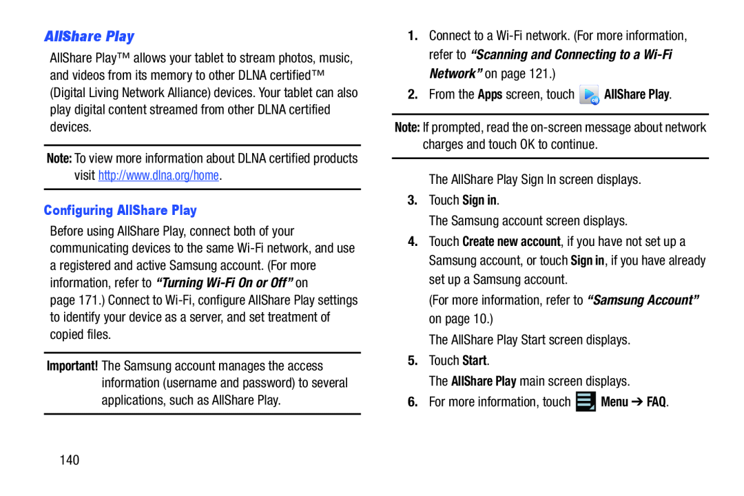 AllShare Play Galaxy Note 10.1 US Cellular