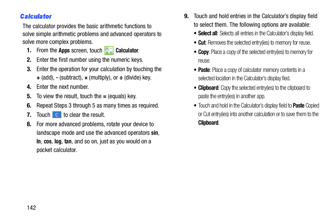 Calculator Galaxy Note 10.1 US Cellular