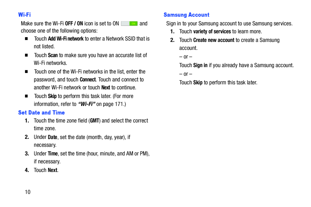 OFF / ON Galaxy Note 10.1 US Cellular