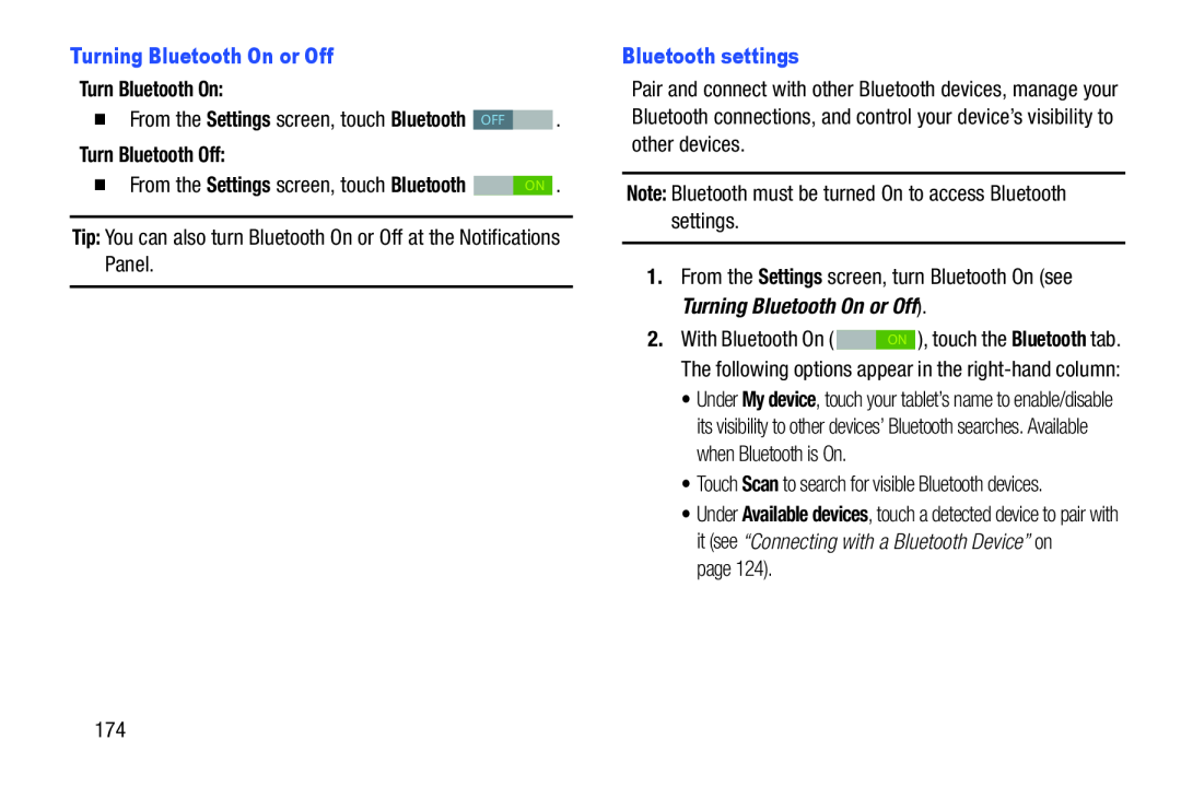 Turn Bluetooth On: Galaxy Note 10.1 US Cellular