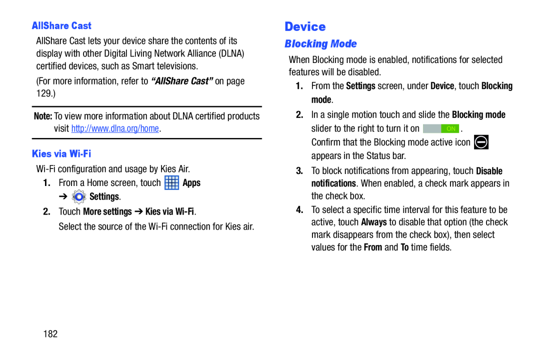 Blocking Mode Device