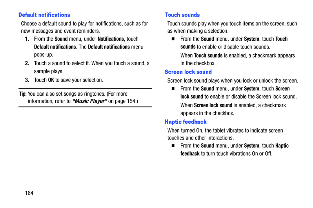 Haptic feedback Galaxy Note 10.1 US Cellular