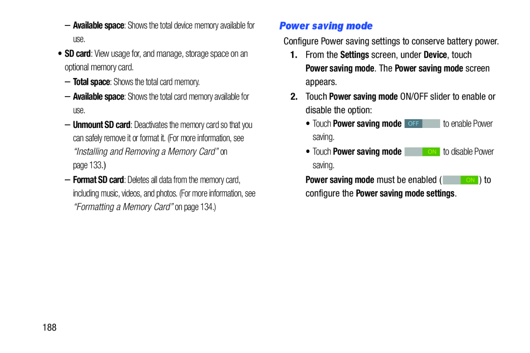 Power saving mode Galaxy Note 10.1 US Cellular