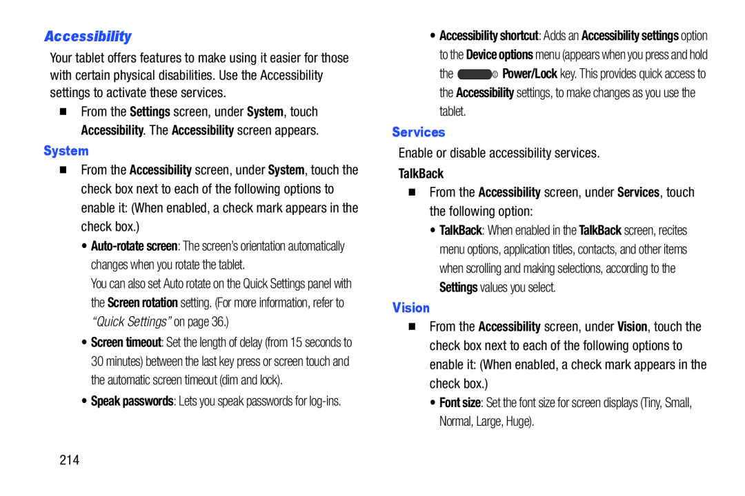 Accessibility Galaxy Note 10.1 US Cellular