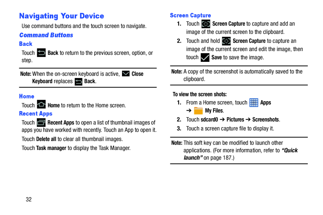 Navigating Your Device Galaxy Note 10.1 US Cellular