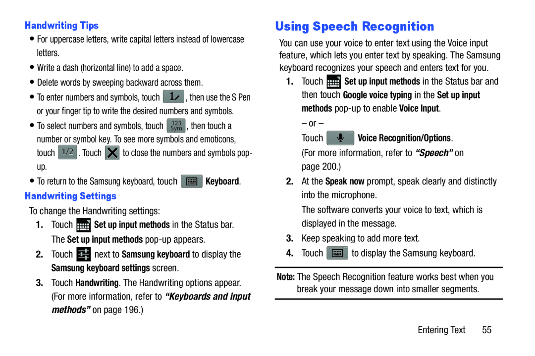 Using Speech Recognition