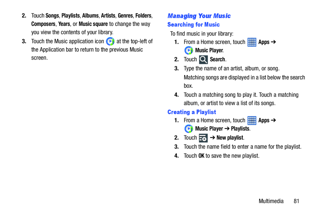 Managing Your Music Galaxy Note 10.1 US Cellular