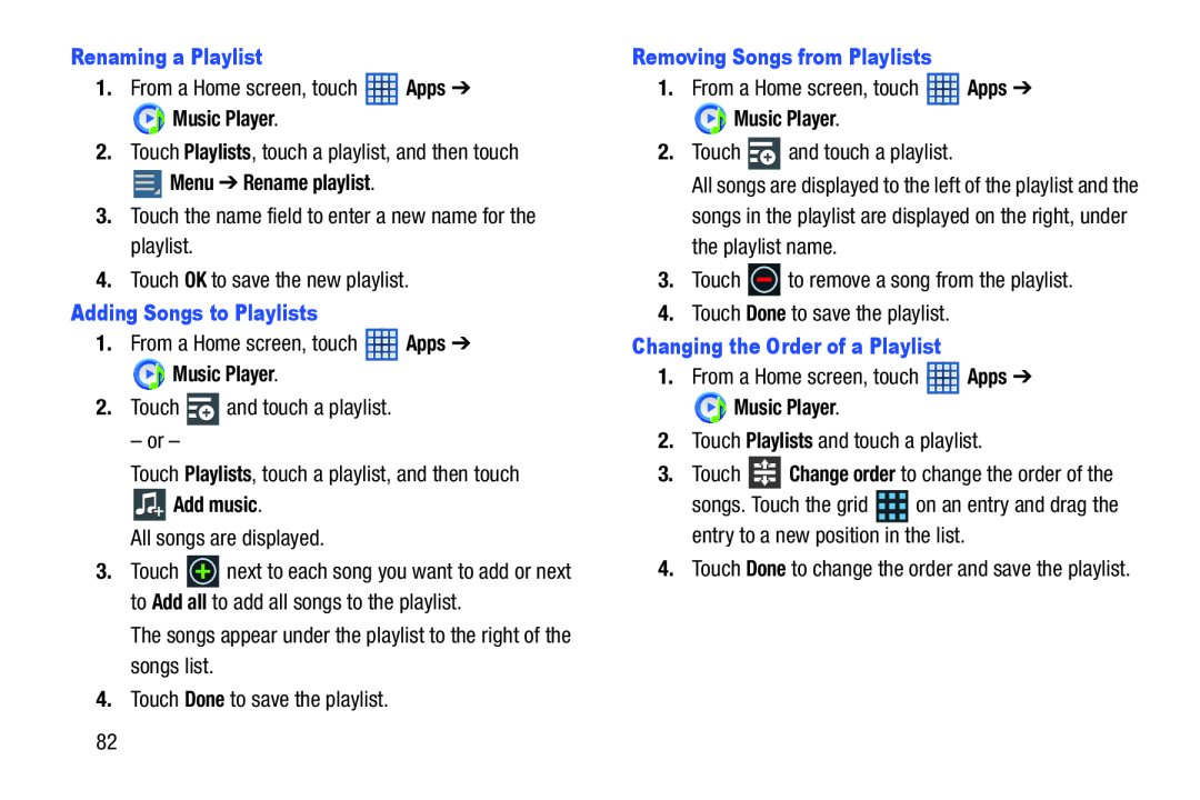 Playlists Galaxy Note 10.1 US Cellular