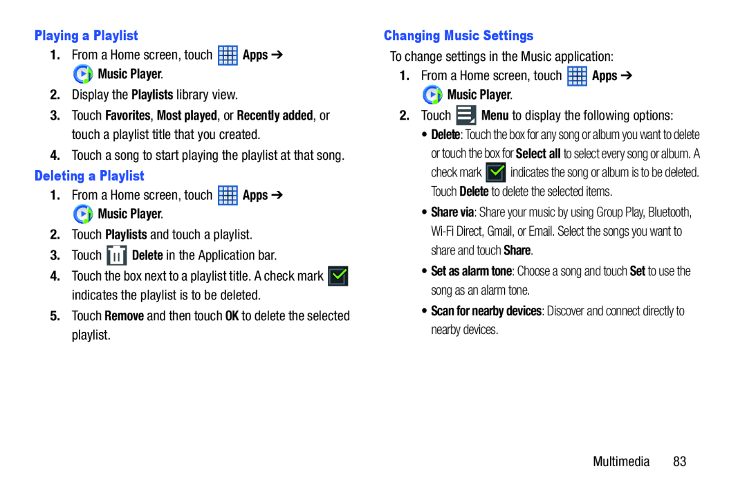 Playlists Galaxy Note 10.1 US Cellular