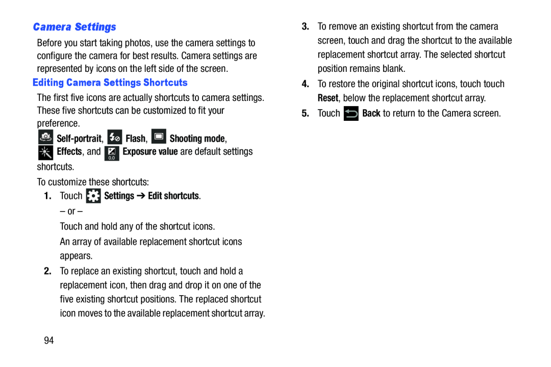 Camera Settings Galaxy Note 10.1 US Cellular