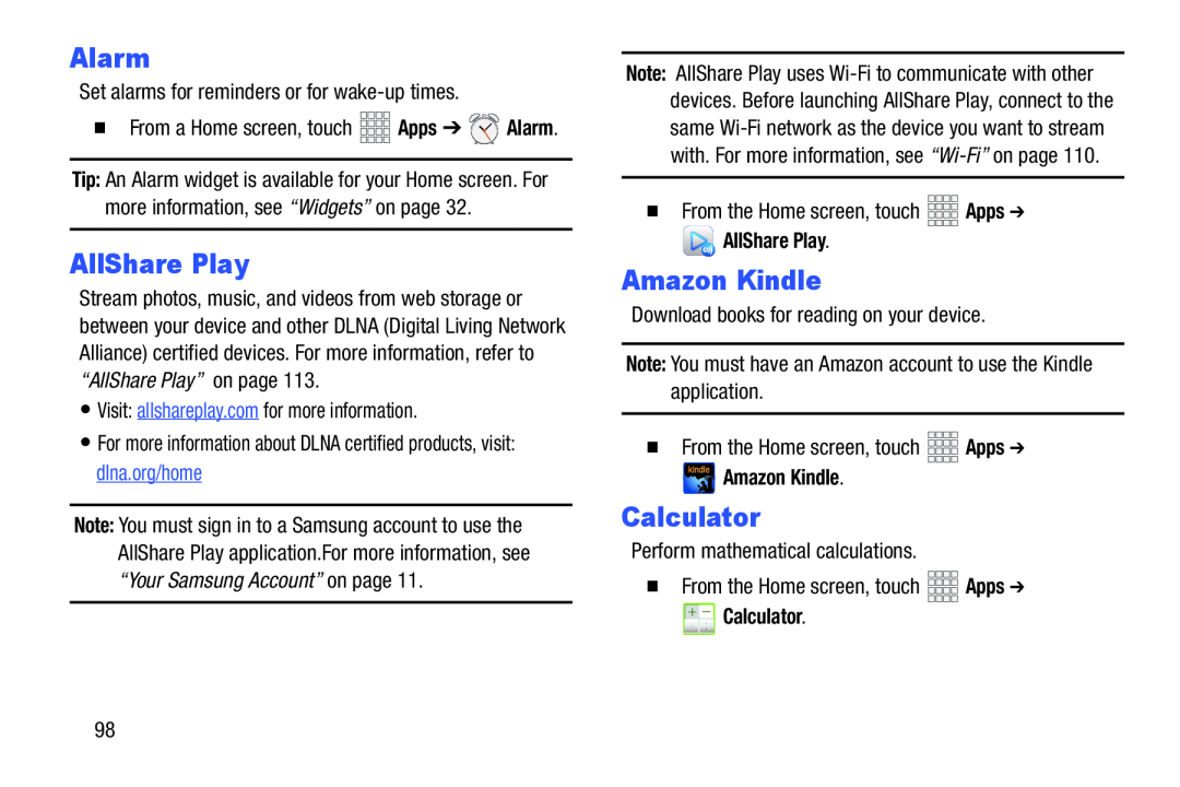 Alarm AllShare Play