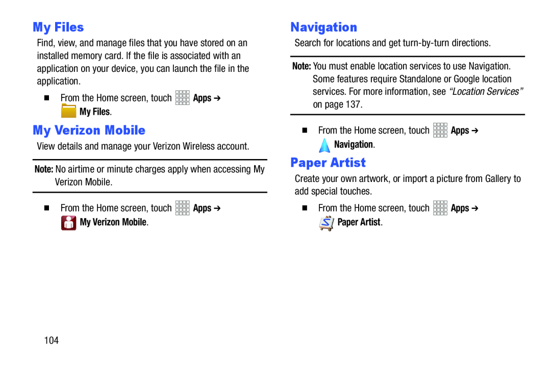 My Files Galaxy Note 10.1 Verizon