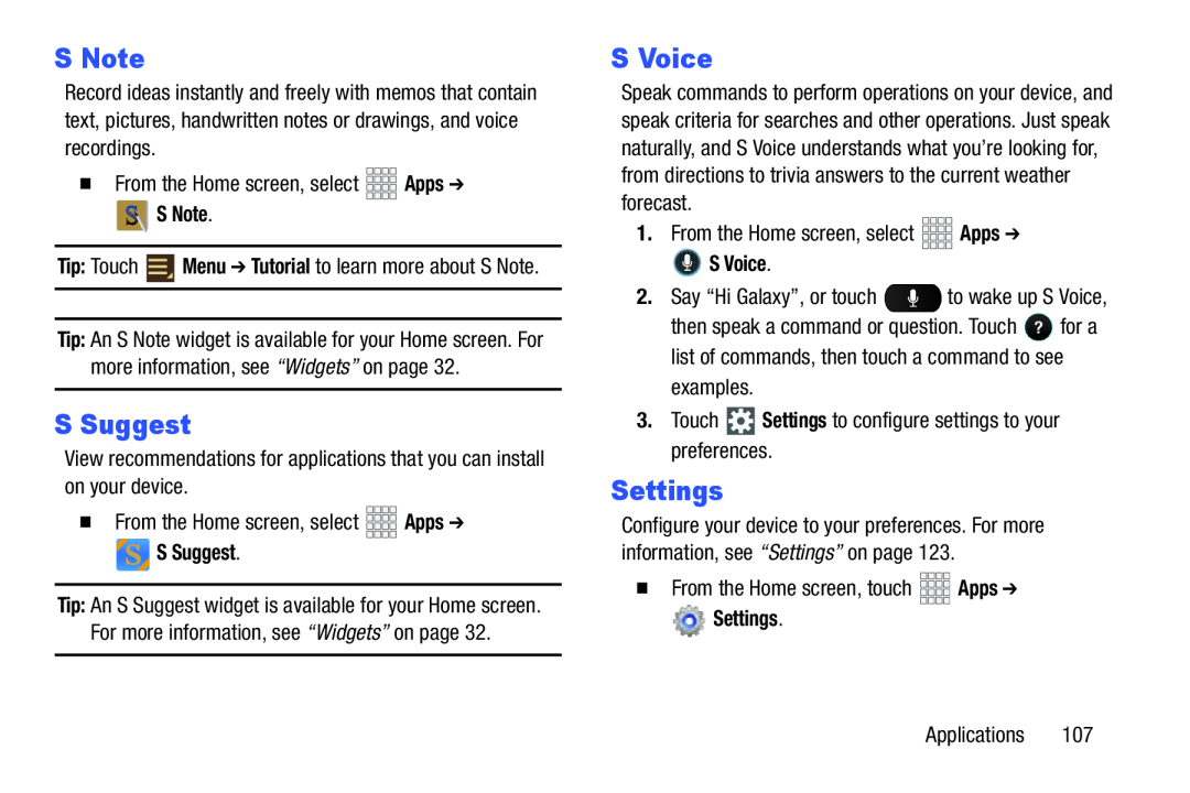 Settings Galaxy Note 10.1 Verizon