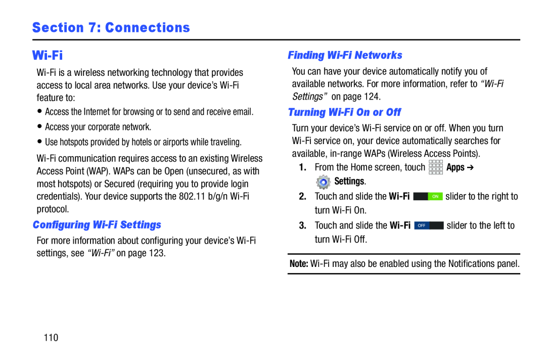 Configuring Wi-FiSettings Galaxy Note 10.1 Verizon