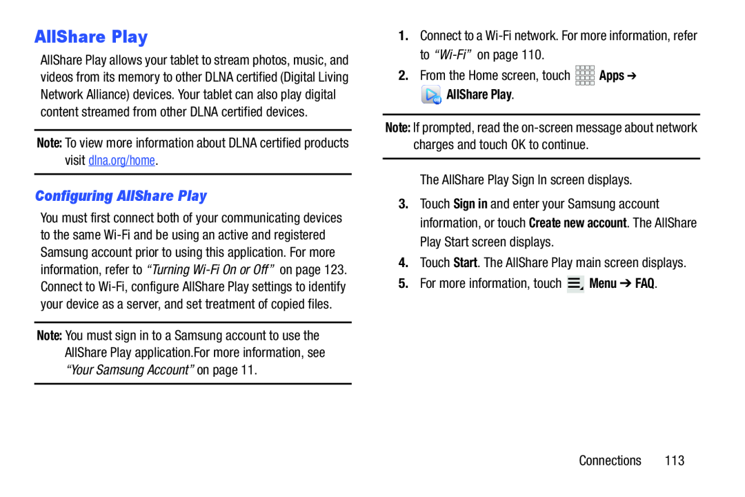 Configuring AllShare Play Galaxy Note 10.1 Verizon